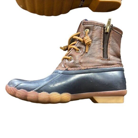 Sperry Saltwater Duck Boot Navy 3 - Picture 10 of 11